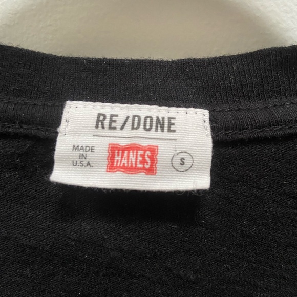Re/Done + Hanes Scoop Neck Tshirt Small - Picture 3 of 4